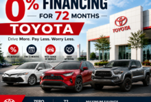 0 percent financing for 72 months Toyota